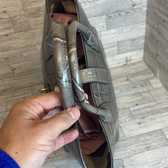 Dooney & bourke structured Amelia tote croc embossed EUC 9.8/10 π₯π€·π½ββοΈπ½π―β€οΈ - Picture 7 of 13